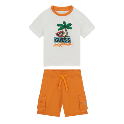 GUESS Completo T-shirt e Pantaloncini in Cotone