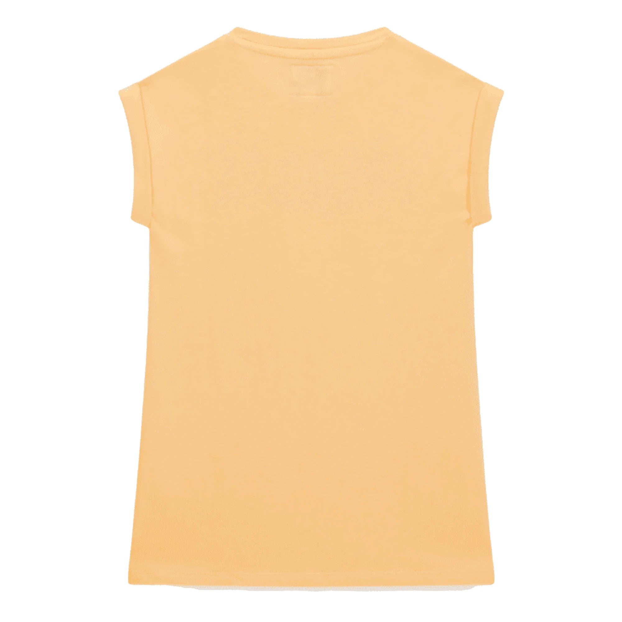 GUESS Vestito da Bambina in Cotone Arancione Con Logo Paillettes 