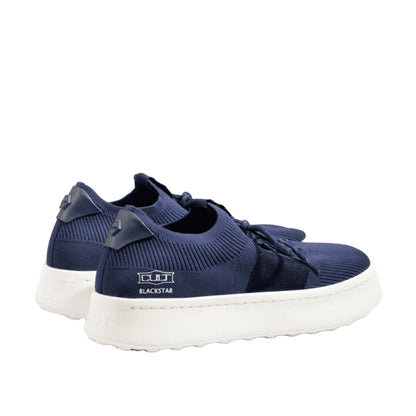 CULT BLACKSTAR 4706 Sneaker Knit Pelle Navy Blu
