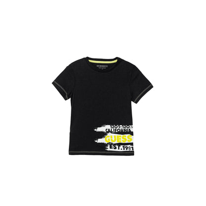 GUESS T-shirt da Bambino a Maniche Corte in Cotone con Stampa