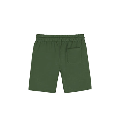 COLMAR Bermuda in Felpa Verde da Uomo con Logo Ricamato