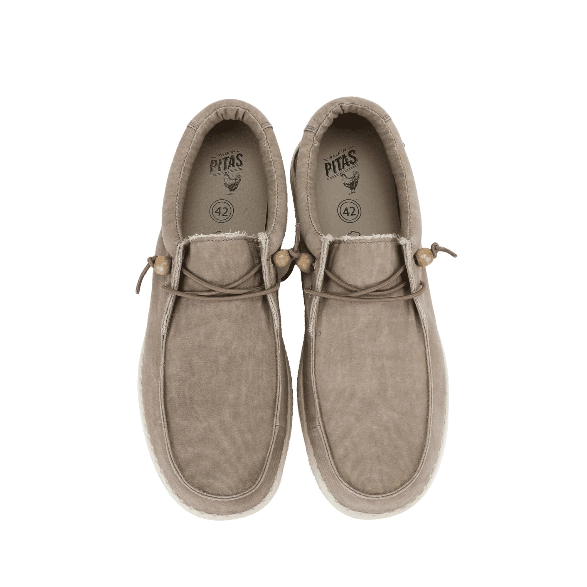 PITAS Wallabi Washed Scarpe Uomo Leggere Cotone