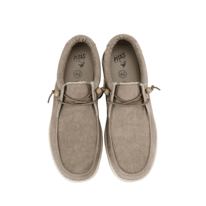 PITAS Wallabi Washed Scarpe Uomo Leggere Cotone