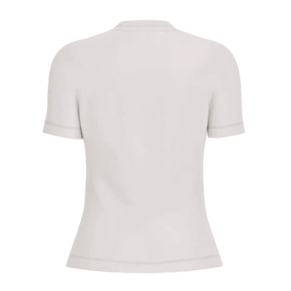 GUESS T-shirt Donna Slim Fit con Logo Strass