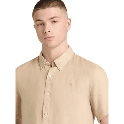 Timberland Camicia Lino Beige Uomo
