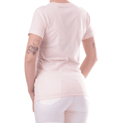 GUESS T-shirt Rosa da Donna Slim Fit con Logo Triangolo