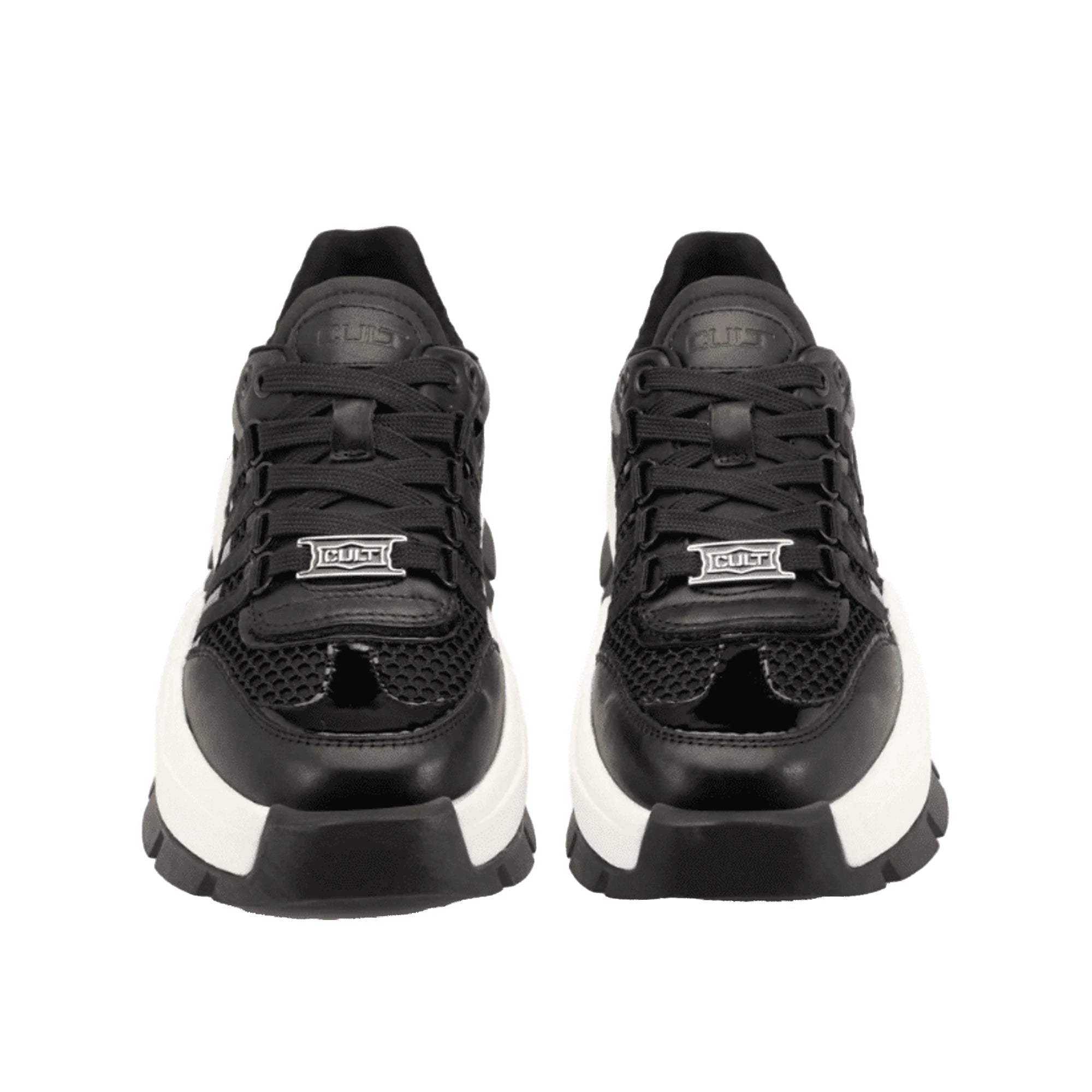 CULT TAYLOR 4703 Sneaker Nera Pelle Mesh