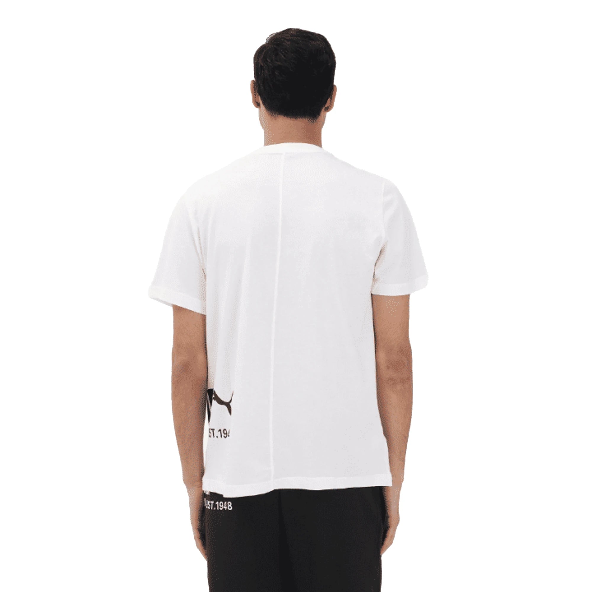 PUMA Maglietta Sport Graphic Uomo Bianca Relaxed Fit
