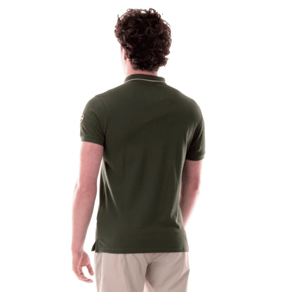 COLMAR Polo in Piqué di Cotone Verde da Uomo
