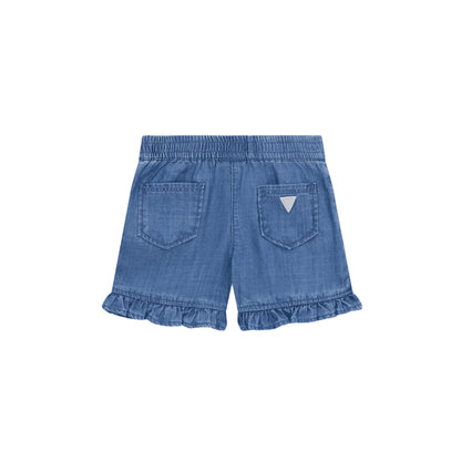 GUESS Pantaloncini Jeans da Bambina con Banda Elastica