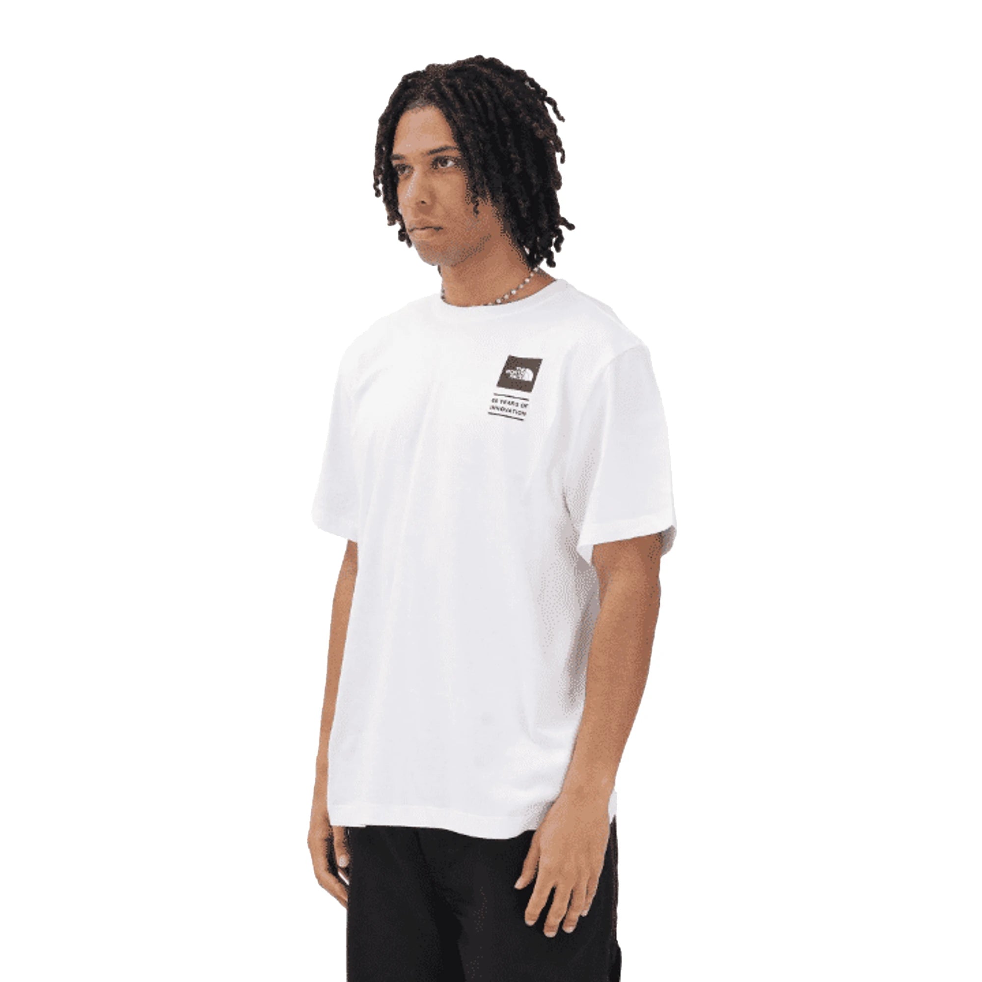 THE NORTH FACE Uomo White Icon Celebration Regular Maglietta a Maniche Corte
