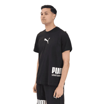 PUMA T-shirt Sport Graphic Relaxed Uomo Nera