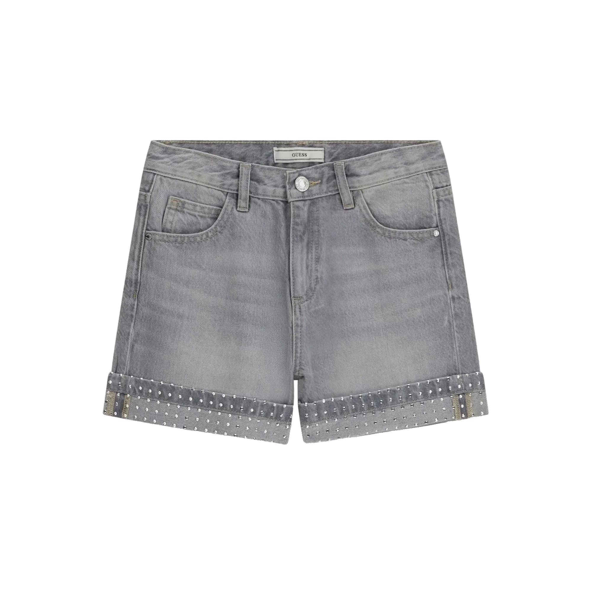 GUESS Shorts Denim Vita Alta Borchie Bambina