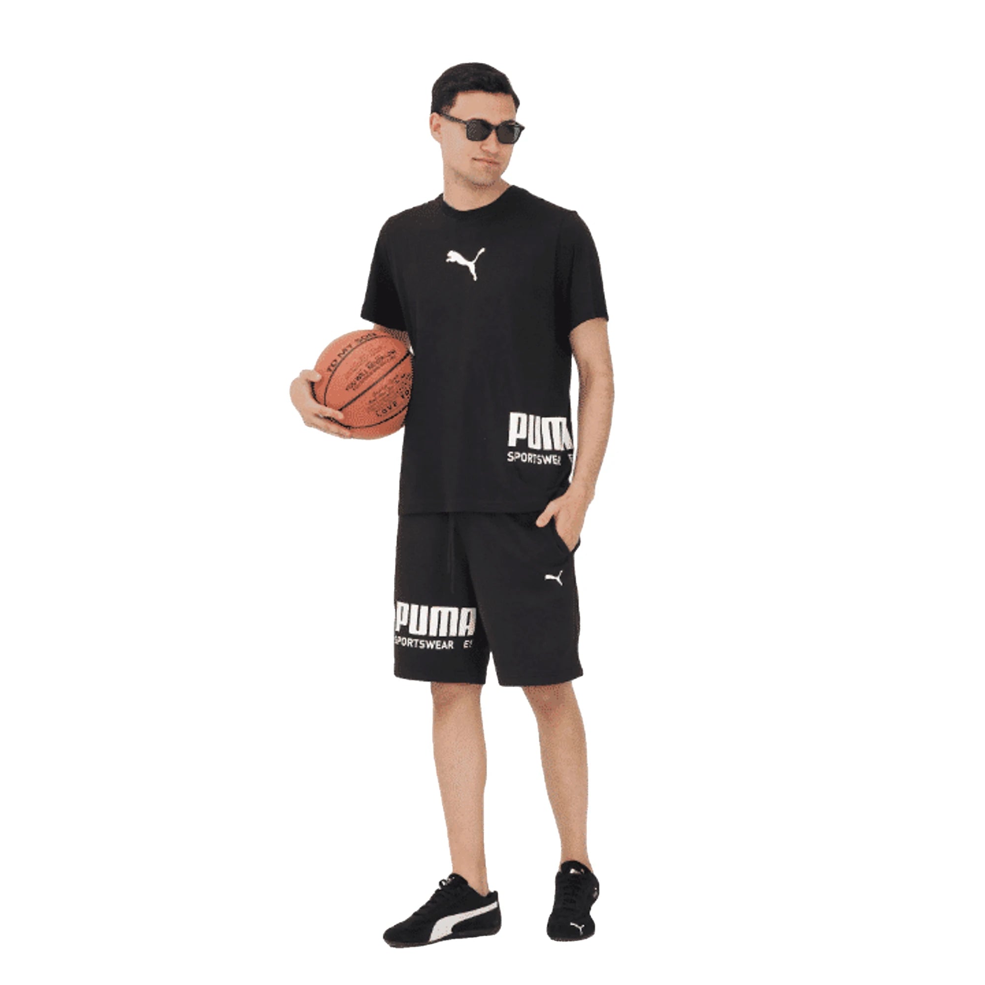 PUMA T-shirt Sport Graphic Relaxed Uomo Nera