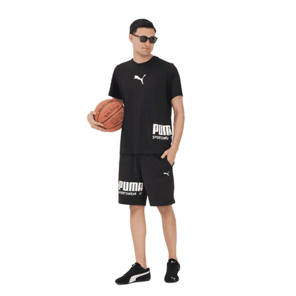 PUMA T-shirt Sport Graphic Relaxed Uomo Nera