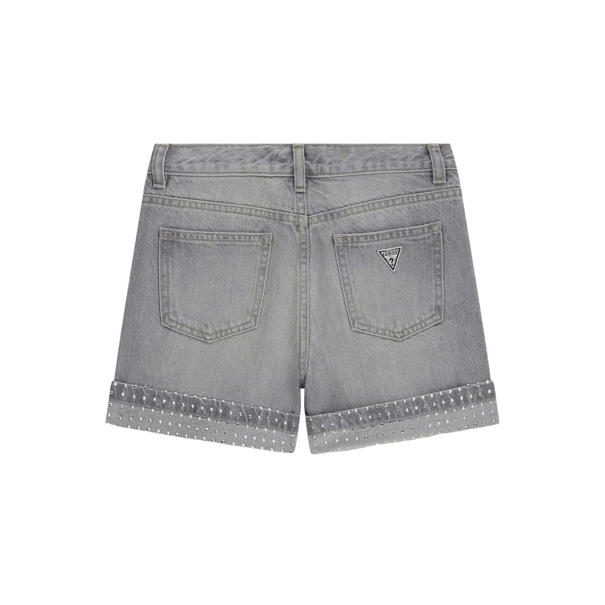 GUESS Shorts Denim Vita Alta Borchie Bambina