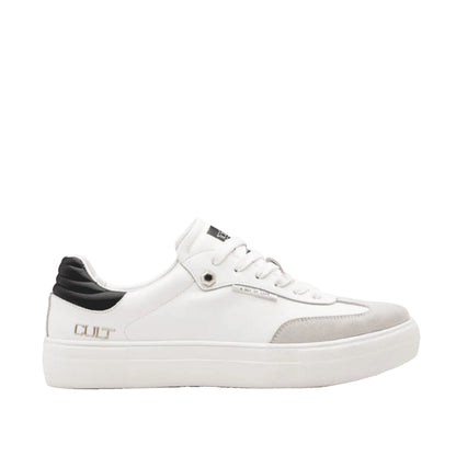 CULT SNEAKERS LEMMY in Pelle Bianca e Camoscio