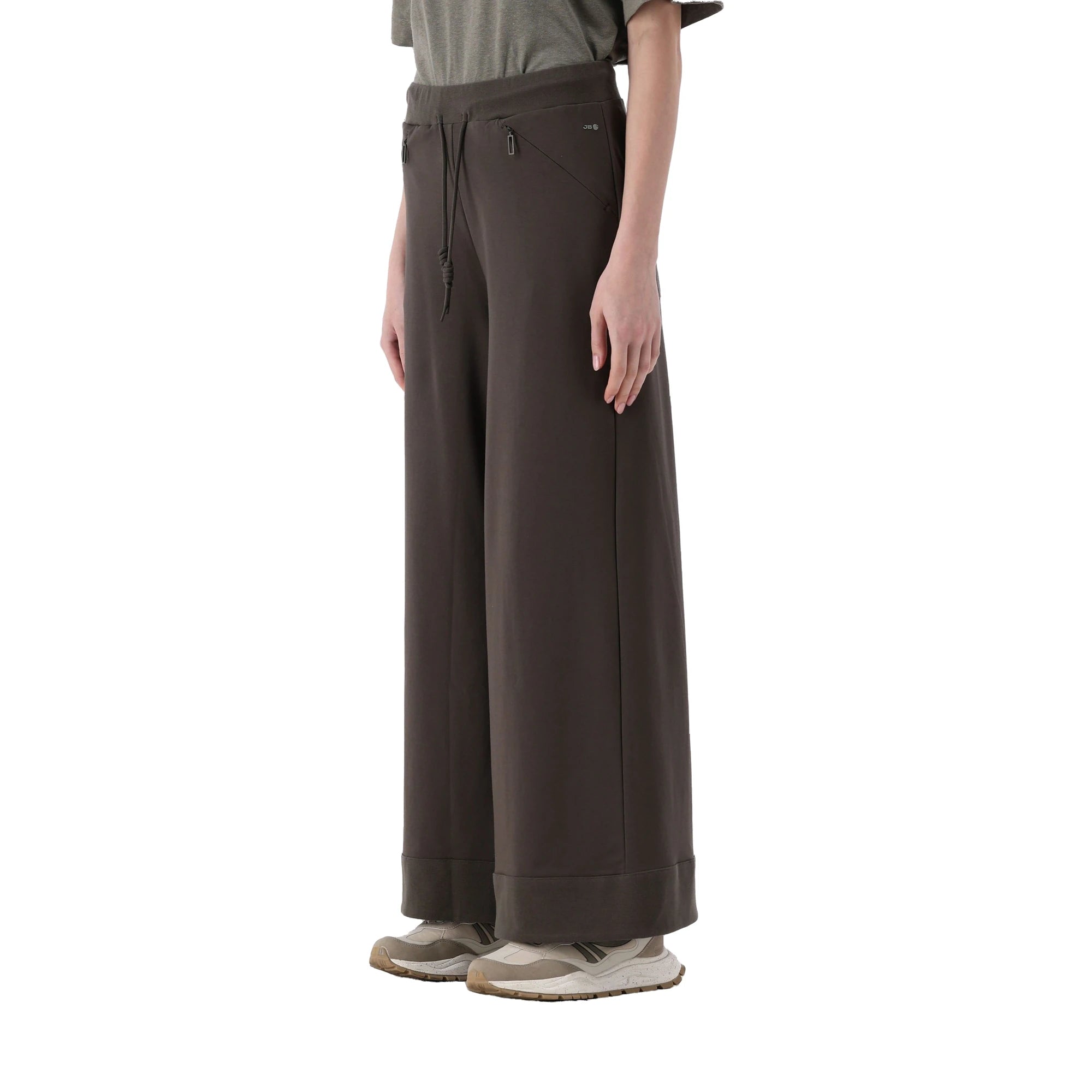 JEANNE BARET Pantalone Pull-On Gamba Ampia Verbena