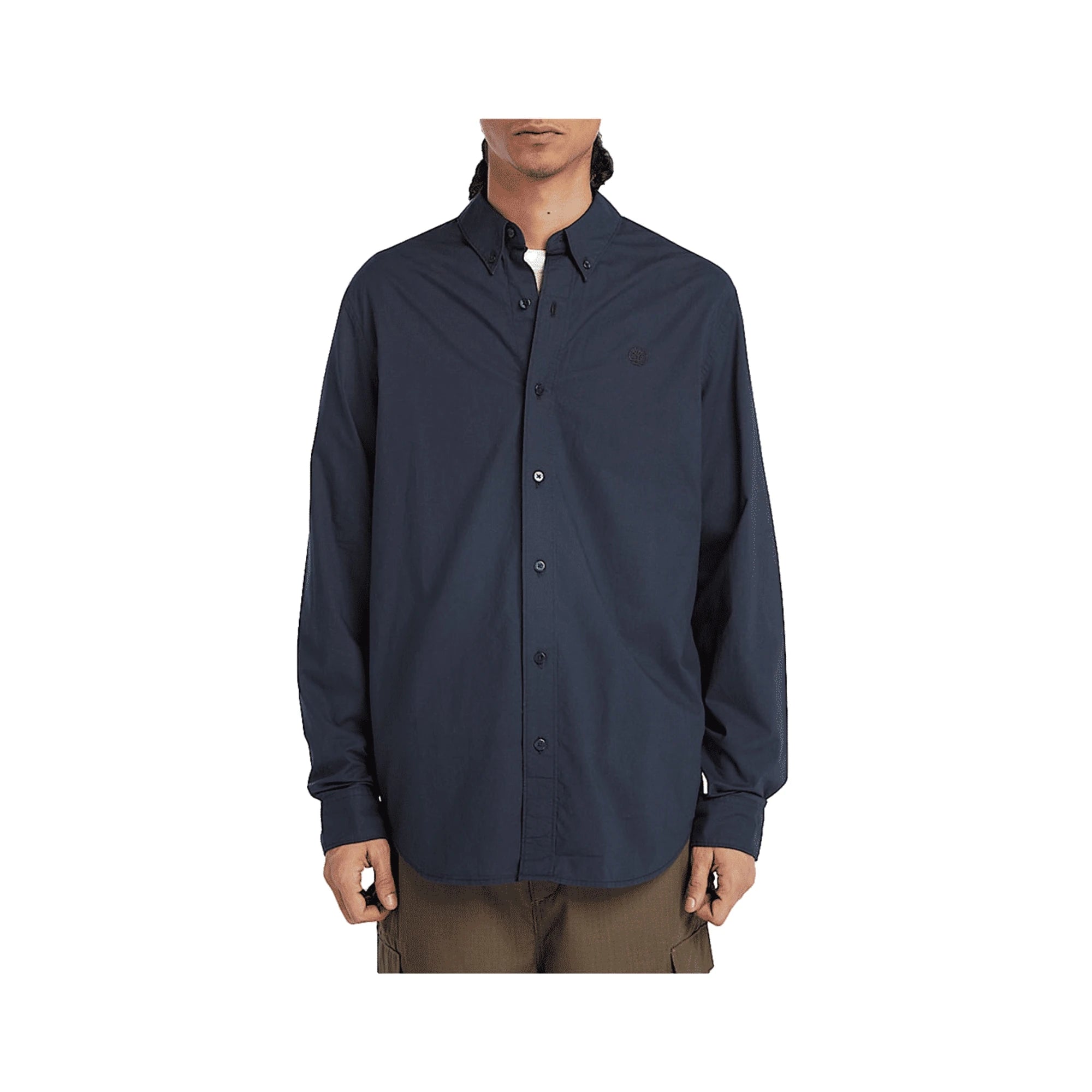 TIMBERLAND Camicia Uomo Cotone Biologico Blu