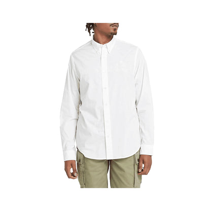 TIMBERLAND Camicia Uomo Cotone Biologico Bianca