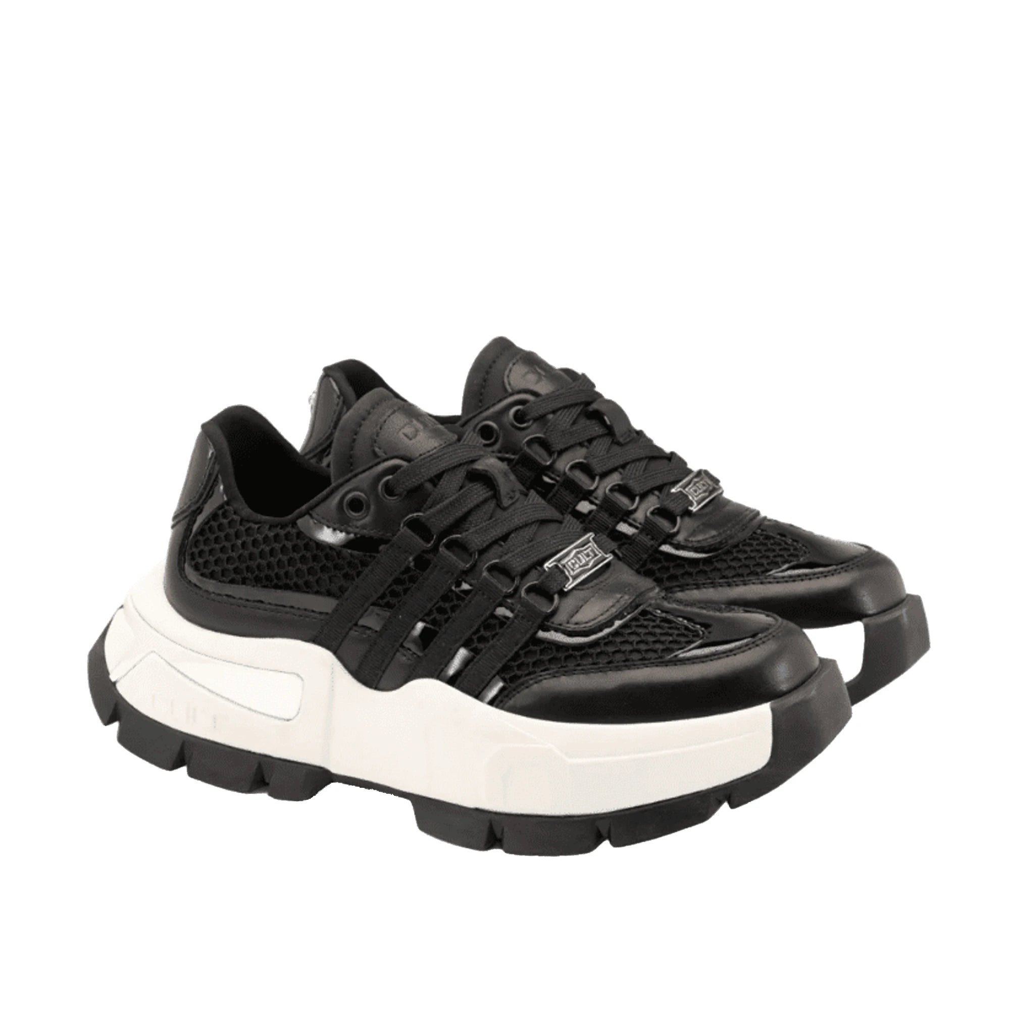CULT TAYLOR 4703 Sneaker Nera Pelle Mesh