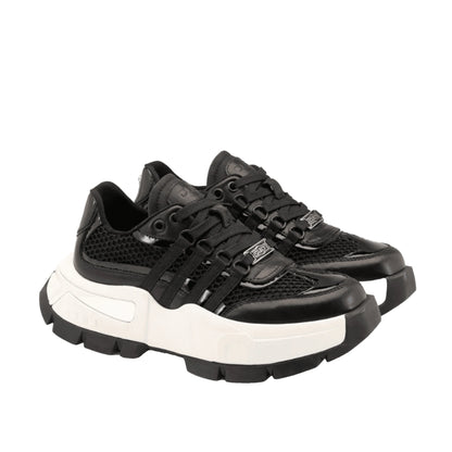 CULT TAYLOR 4703 Sneaker Nera Pelle Mesh