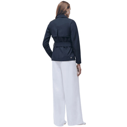 COLMAR Trench Doppiopetto in Blu con Cintura da Donna