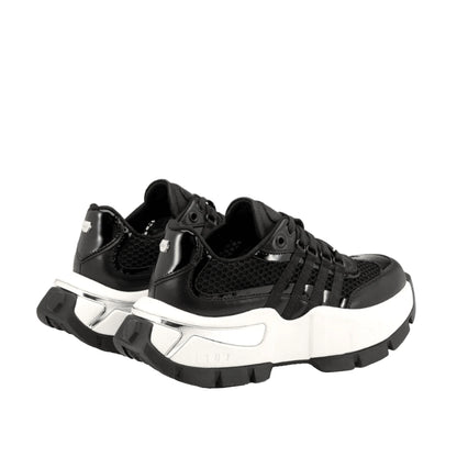 CULT TAYLOR 4703 Sneaker Nera Pelle Mesh