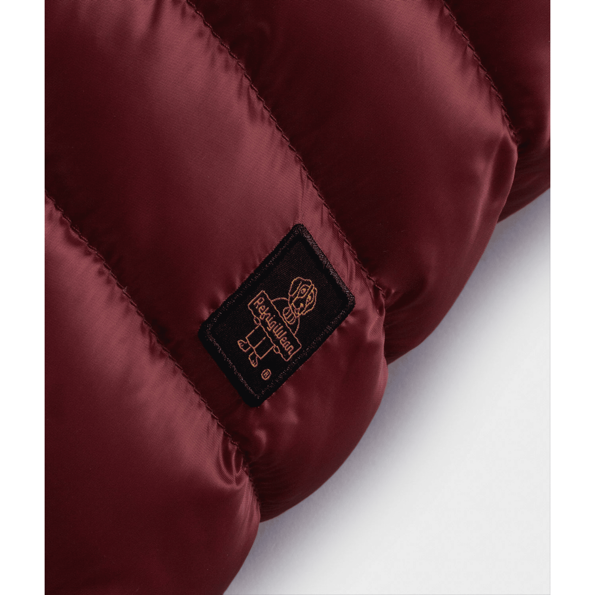 Piumino Donna corto Mead Fur Bordeaux dettaglio