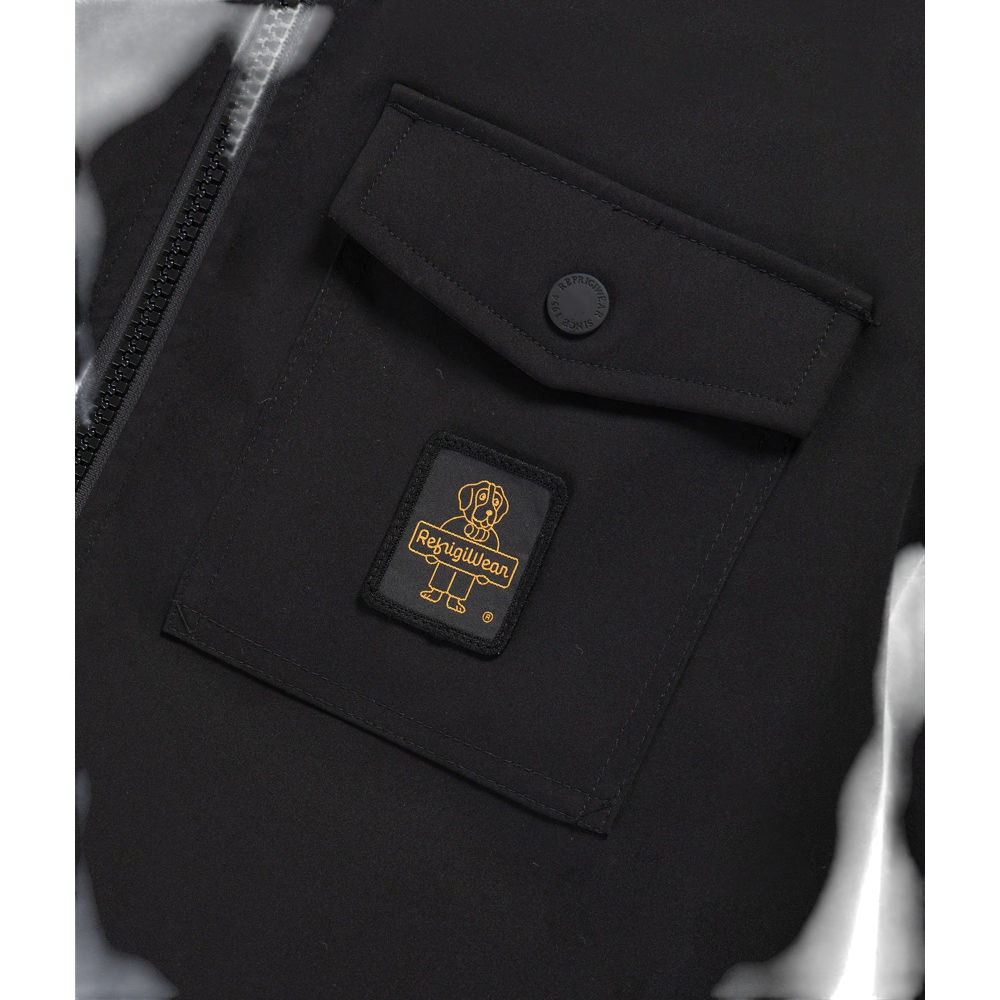 Piumino Uomo Polar con taschino Nero