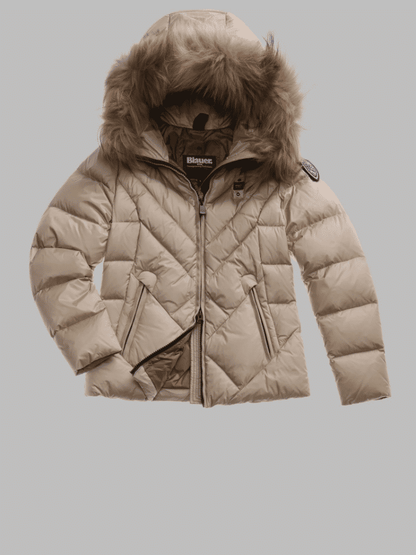 Blauer Piumino Geometrico Idrorepellente Donna