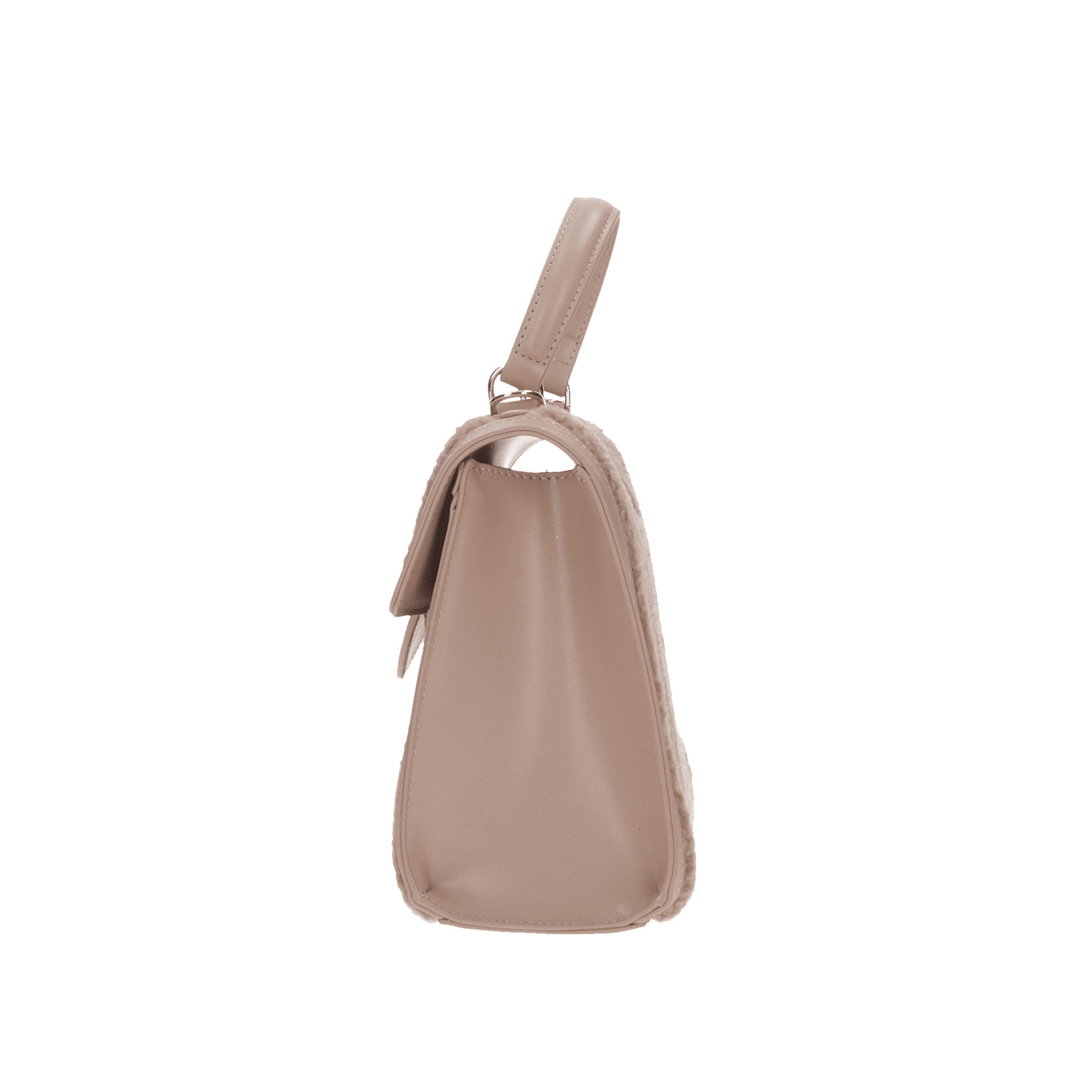 Borsa Donna Wally05 Beige, con manico a mano e tracolla rimovibile 
