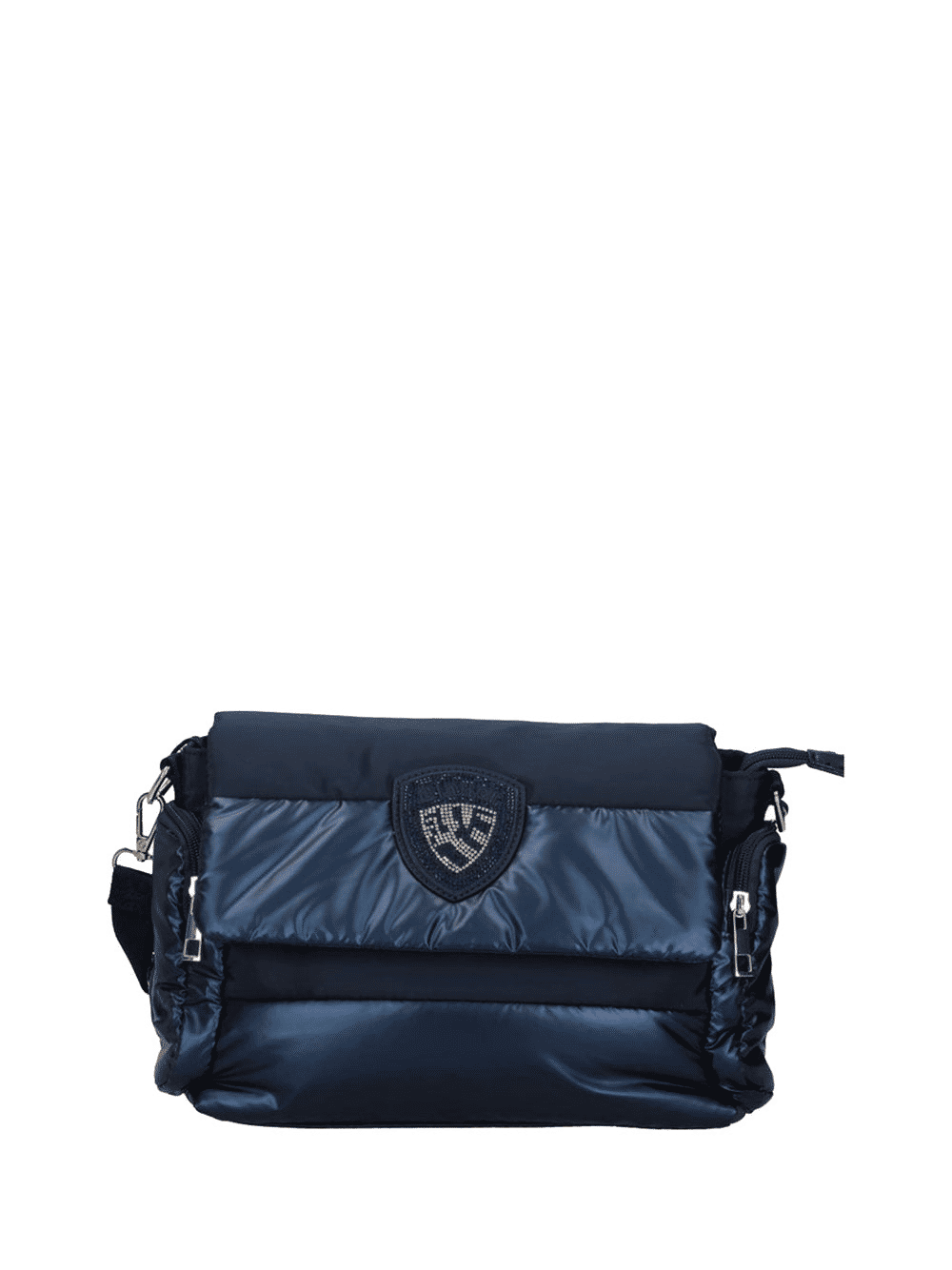 Borsa Donna a tracolla Jenna02, con patta e logo frontale