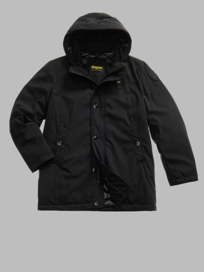 Parka Uomo lungo, Chester, in neoprene idrorepellente 