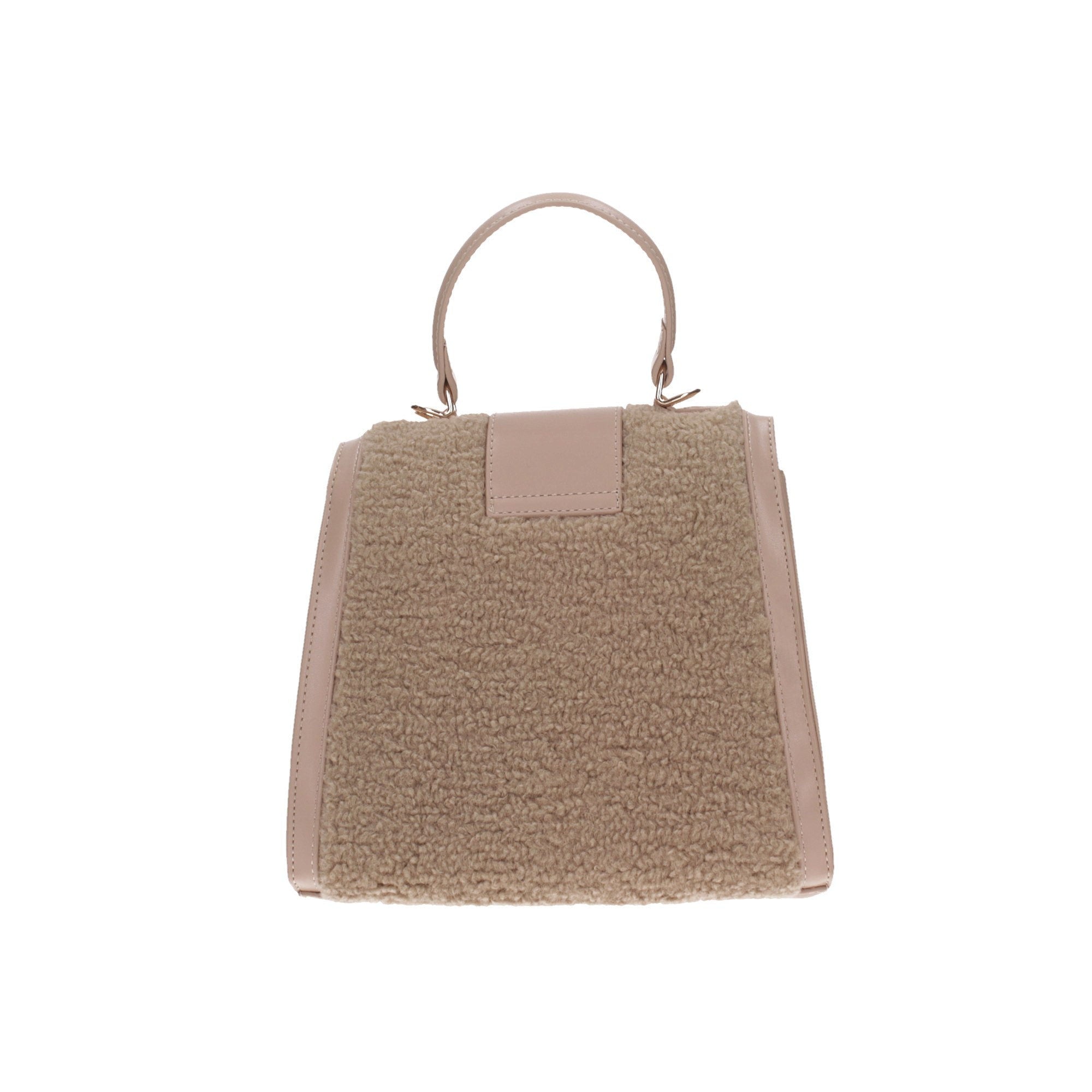 Borsa Donna Wally05 Beige, con manico a mano e tracolla rimovibile 