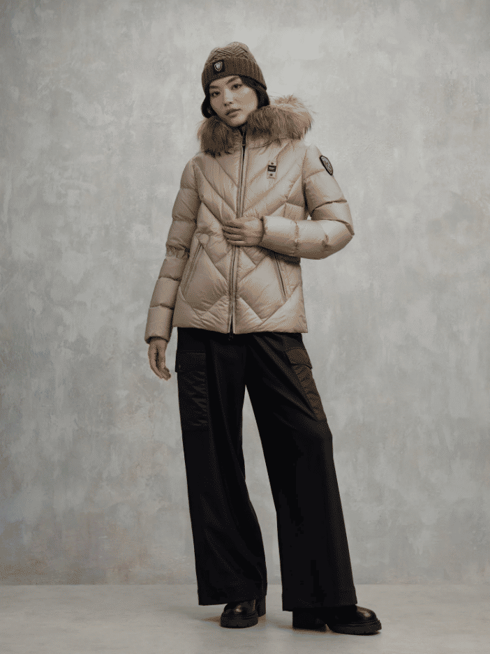 Blauer Piumino Geometrico Idrorepellente Donna
