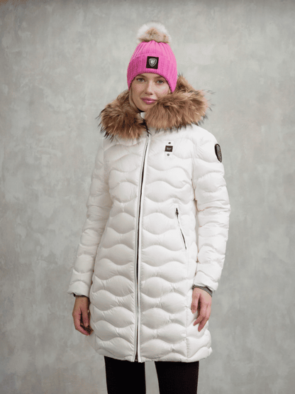 Blauer Piumino Lungo Donna Invernale Pelliccia