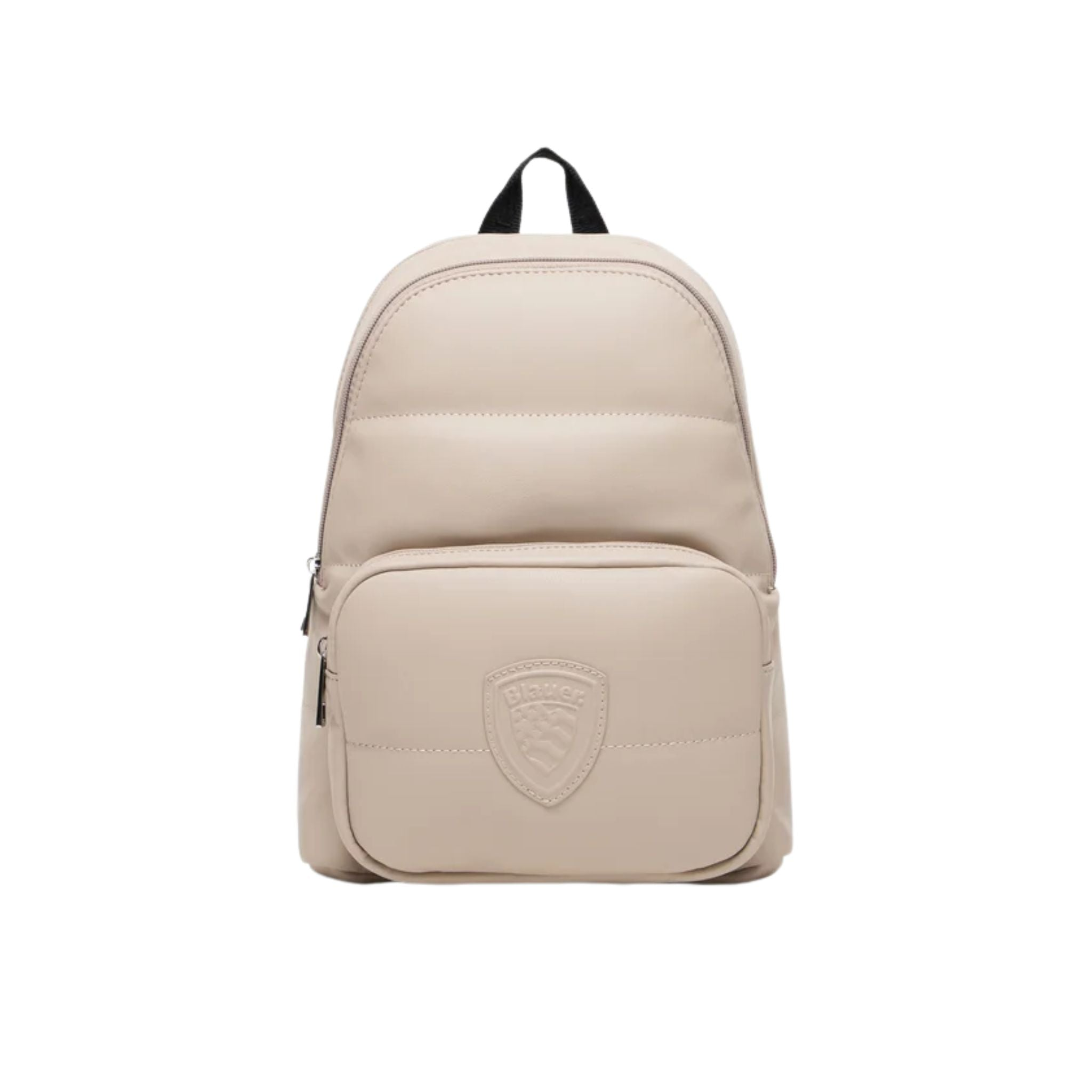 Zaino Donna Polly Beige, con doppio scomparto zip e tasca frontale 