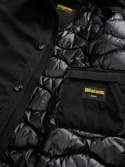Parka Uomo lungo, Chester, in neoprene idrorepellente 