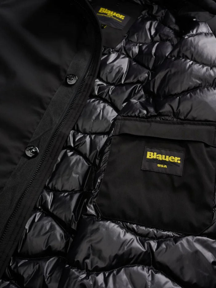 Parka Uomo lungo, Chester, in neoprene idrorepellente 