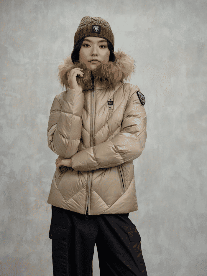 Blauer Piumino Geometrico Idrorepellente Donna