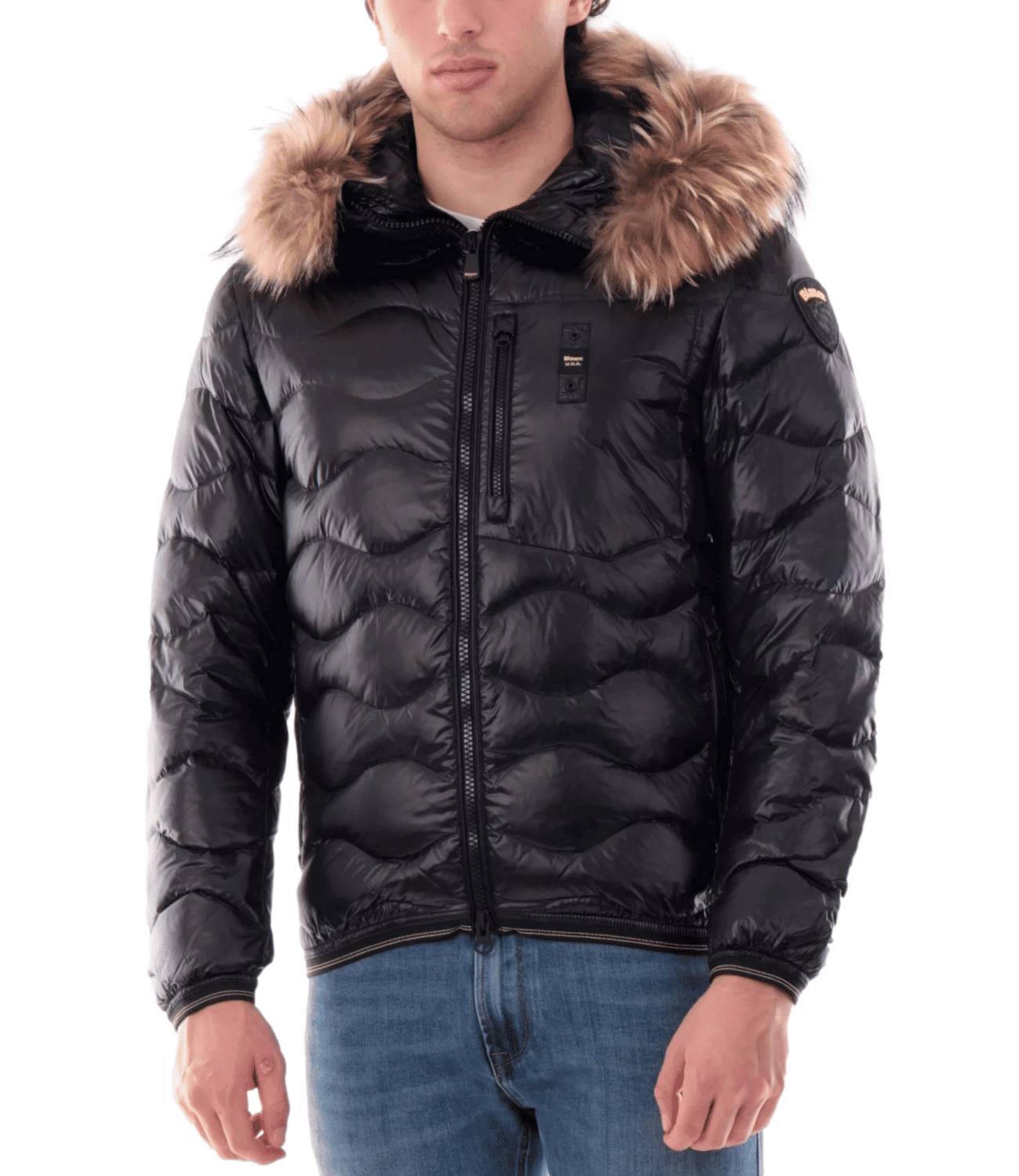 Blauer Giubbotto Uomo Wavefur Invernale Piuma