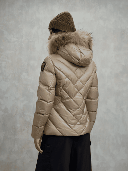 Blauer Piumino Geometrico Idrorepellente Donna