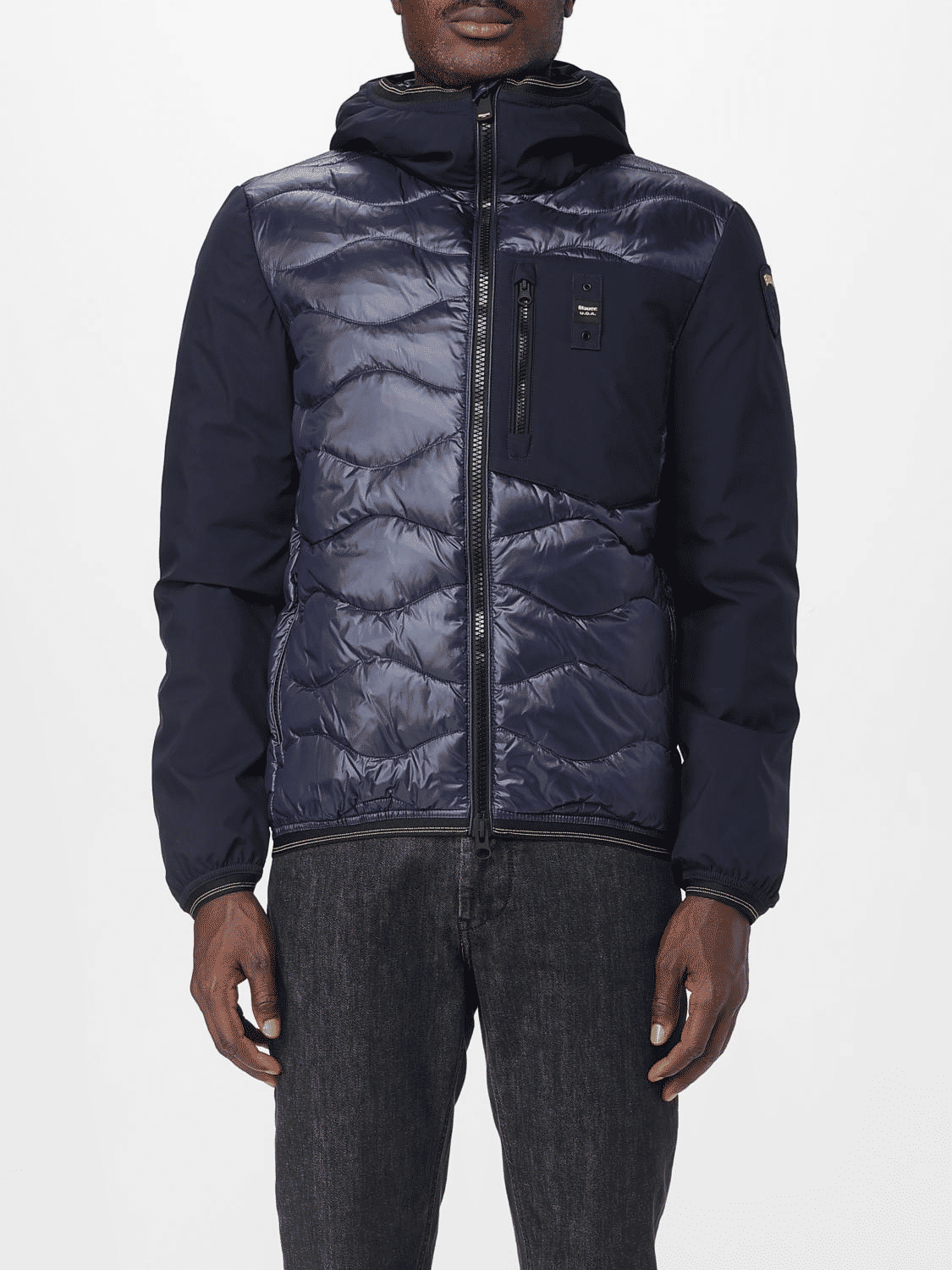 Blauer Piumino Uomo Imbottitura Mista Invernale