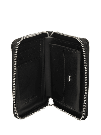 Blauer Portafoglio Donna Palm03 Elegante Poliestere