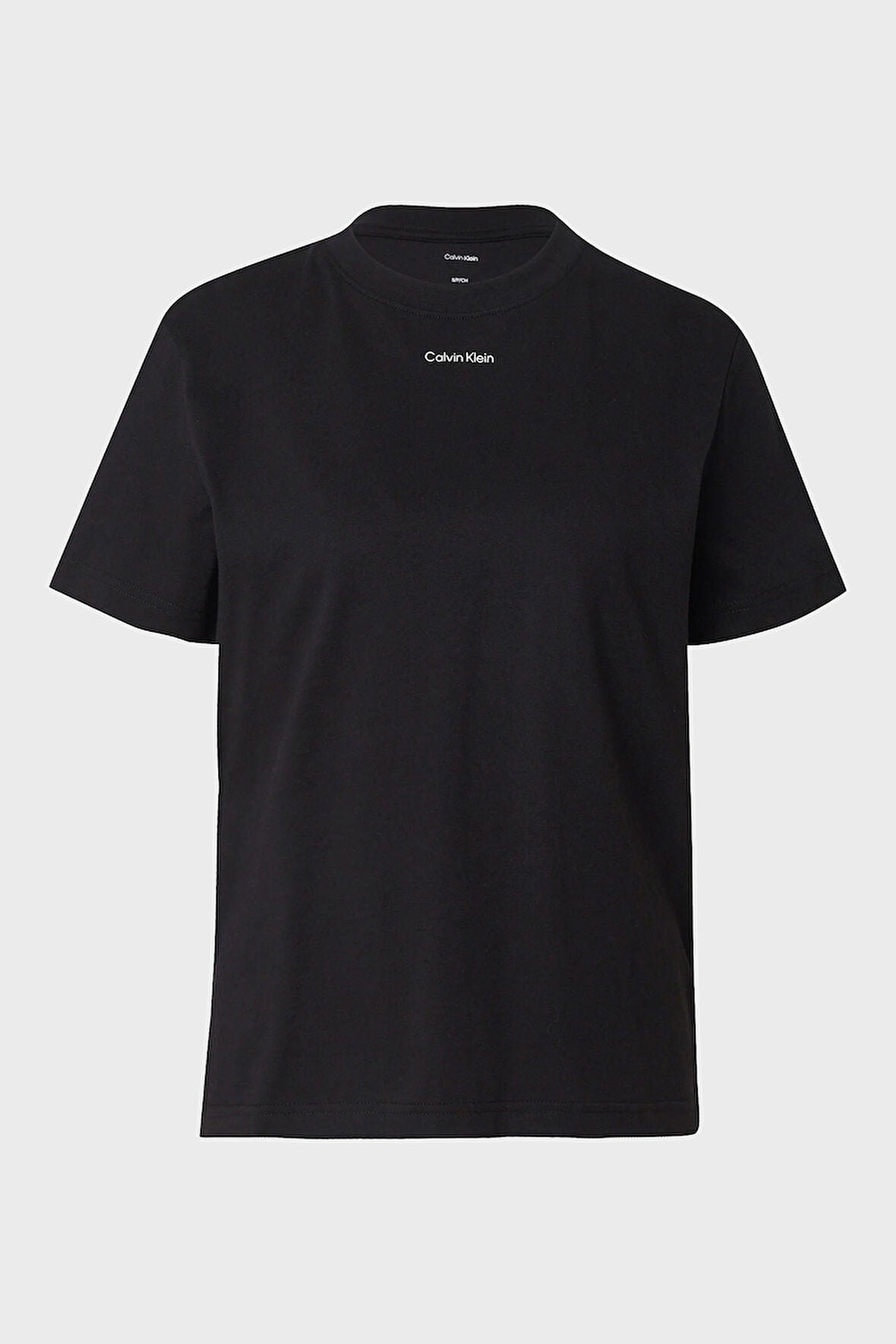 T-shirt Donna con micro logo frontale e scollatura girocollo
