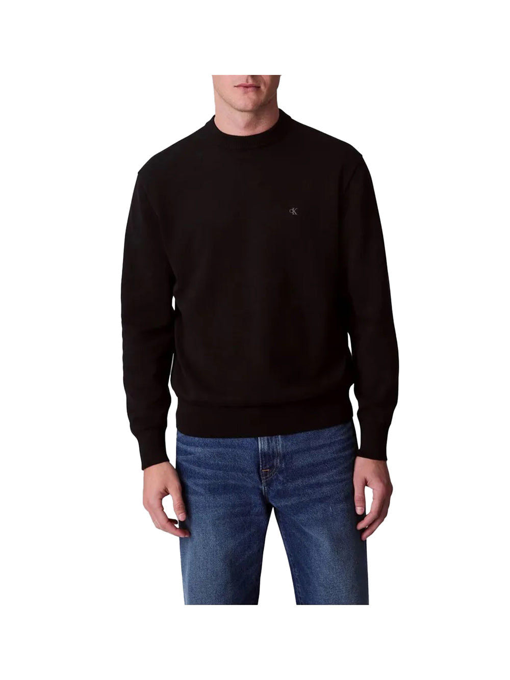 Felpa Eu Ls Cotton Relaxed Uomo - Nero