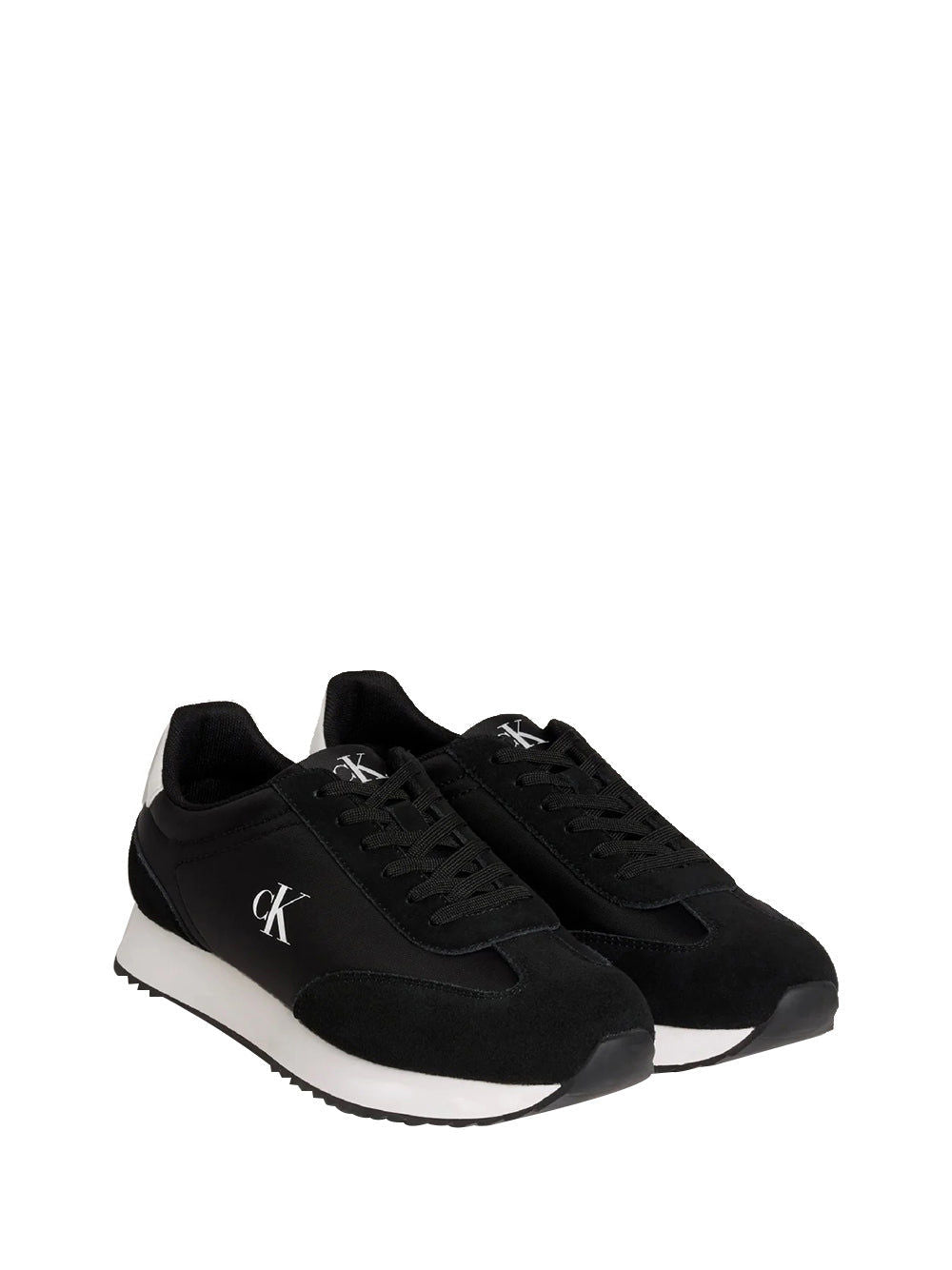 Sneakers Retro Runner Lace Up Uomo - Nero