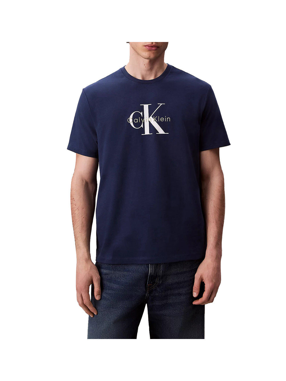 T-Shirt Ss Hero Monologo Tee Uomo - Blu