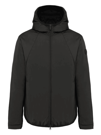 Giubbotto con cappuccio in tessuto tecnico